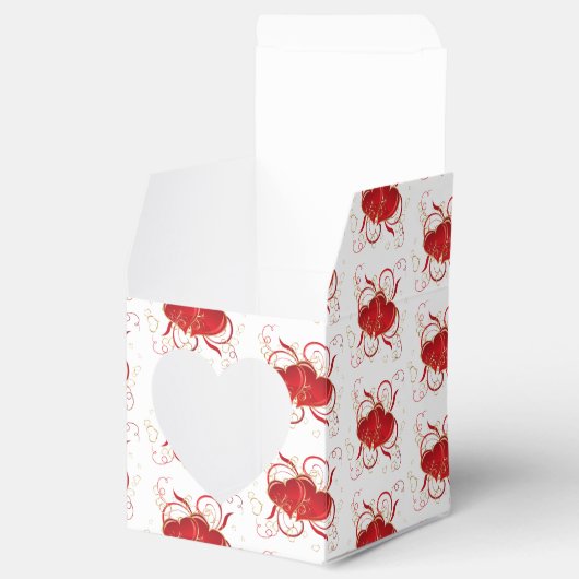 Cadeaudoos/Ventilator Valentijn Harten Bedankdoosjes (Geopend)