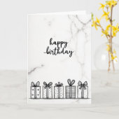 Cadeaudoos Verjaardagskaart Kaart (Gele Bloem)