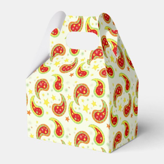 Cadeaudoos voor groene kerststerren voor cream Red Bedankdoosjes (Achterkant)