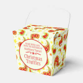 Cadeaudoos voor groene kerststerren voor cream Red Bedankdoosjes