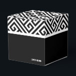Cadeaudoos voor zwarte en witte bachelor bedankdoosjes<br><div class="desc">Een cadeaudoos voor een zwarte en witte bachelor. Kijk eens naar de rest van het collectie. Dit elegante collectie kan worden aangepast aan bijna elke formele gelegenheid,  zoals bruiloften,  verjaardagen,  enz.</div>