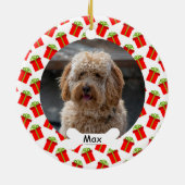 Cadeaudozen Custom Pet Puppy Dog Foto Keramisch Ornament (Achterkant)