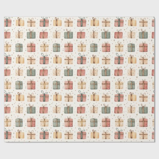 Cadeaudozen Kerstmis Cadeaupapier (Vlak)