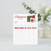 Cadeaudozen Met Een Hoed - Kerstcadeau Lijst Plann (Staand voorkant)
