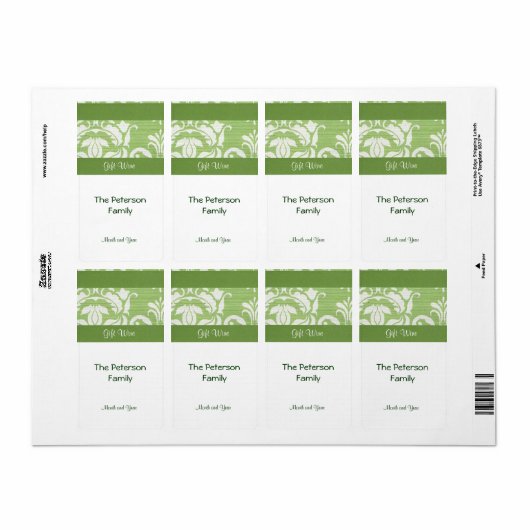Cadeauetiket Etiket (Full Sheet)