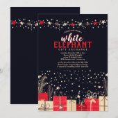 CadeauExchange-uitnodigingen Kaart (Voorkant / Achterkant)