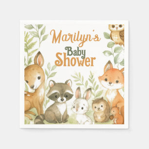 Cadeaufeestje Mooie Baby Dieren Servet