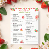 Cadeaufeestje planning checklist | Aardbei Thema