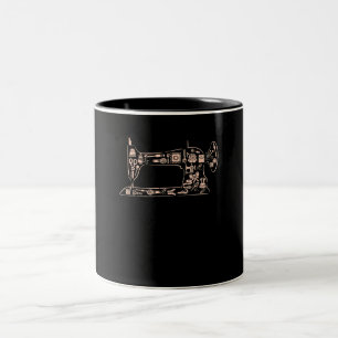 Cadeaufilters en tapijten die de Gift Sewing uitli Tweekleurige Koffiemok