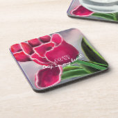 CadeauFloral Design, eigen Typografie Bier Onderzetter (Linkerzijde)