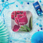 CadeauFloral Design, eigen Typografie Papieren Bordje (Feest)