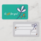 Cadeauformaat Cadeaubon, D1-052115 Kortingskaartje (Voorkant / Achterkant)