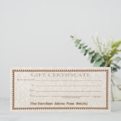 Cadeauformulier Kaart Cadeaucertificaat (Staand voorkant)