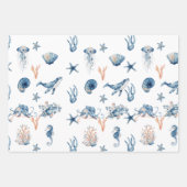 Cadeaugrootte onder de Zee van de Waterverf Inpakpapier Vel (Voorkant)