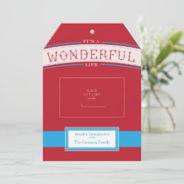 Cadeauhouder Kaart | Het is een geweldig leven