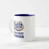 Cadeauidee voor Aanbestedingsmanager (beste wereld Tweekleurige Koffiemok (Voorkant links)