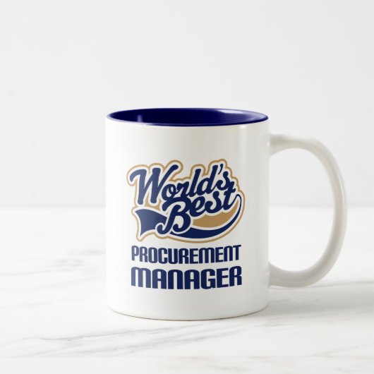 Cadeauidee voor Aanbestedingsmanager (beste wereld Tweekleurige Koffiemok (Rechts)