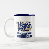 Cadeauidee voor Aanbestedingsmanager (beste wereld Tweekleurige Koffiemok (Links)