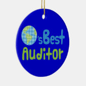 Cadeauidee voor accountants (beste werelden) keramisch ornament (Rechts)