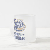 Cadeauidee voor algemeen directeur (beste werelden matglas koffiemok (Voorkant links)