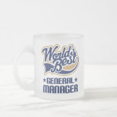 Cadeauidee voor algemeen directeur (beste werelden matglas koffiemok (Links)