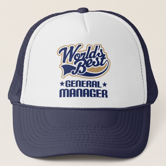 Cadeauidee voor algemeen directeur (beste werelden trucker pet (Voorkant)