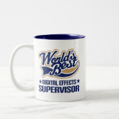 Cadeauidee voor de Digitale Supervisor van Gevolge Tweekleurige Koffiemok (Links)