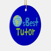 Cadeauidee voor een testpartner (beste werelden) keramisch ornament (Rechts)