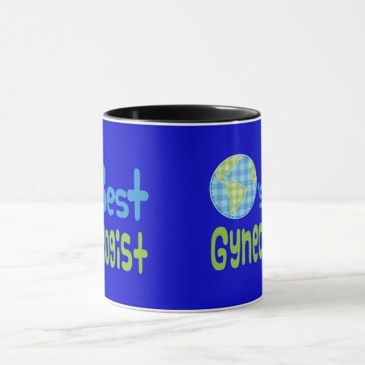 Cadeauidee voor gynaecoloog (beste werelden) mok (Midden)