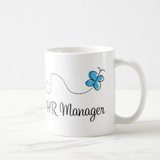 Cadeauidee voor HR Manager (vlinder) Koffiemok (Rechts)