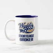 Cadeauidee voor hypotheekmakelaar (beste werelden) tweekleurige koffiemok (Links)