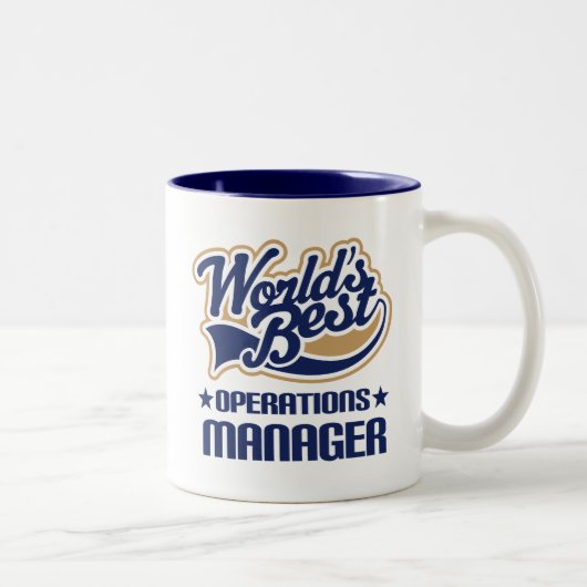 Cadeauidee voor Operations Manager (Wereld het bes Tweekleurige Koffiemok (Rechts)