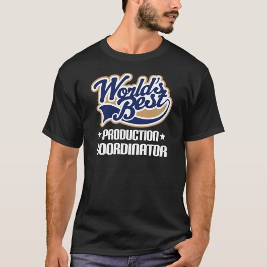 Cadeauidee voor productiecoördinator (beste wereld t-shirt (Voorkant)