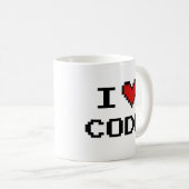 Cadeauidee voor programmeur | i hartcode koffie mo koffiemok (Voorkant rechts)
