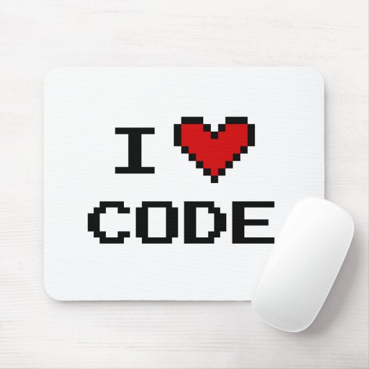Cadeauidee voor programmeur | i hartcode mousepad muismat (Met muis)