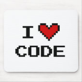 Cadeauidee voor programmeur | i hartcode mousepad muismat (Voorkant)