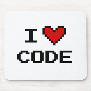 Cadeauidee voor programmeur i hartcode mousepad muismat