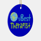 Cadeauidee voor Therapist (beste werelden) Keramisch Ornament (Rechts)