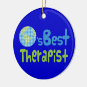 Cadeauidee voor Therapist (beste werelden) Keramisch Ornament (Links)