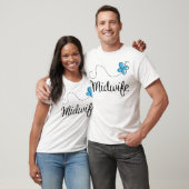 Cadeauidee voor verloskundige (vlinder) t-shirt (Unisex)