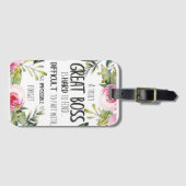 Cadeauidee voor waardering voor baas Dank je wel Bagagelabel (Voorkant (horizontaal))