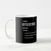 Cadeauideeën voor definitie van ondernemer koffiemok (Links)