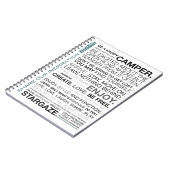 Cadeauitems voor de Happy Geïnspireerde Camper Notitieboek (Linkerzijde)