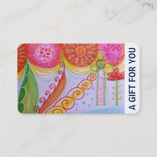 Cadeaukaart, Cadeaubon, D4-052115 Kortingskaartje (Voorkant)