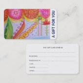 Cadeaukaart, Cadeaubon, D4-052115 Kortingskaartje (Voorkant / Achterkant)