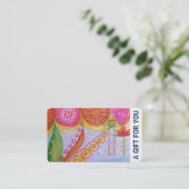 Cadeaukaart, Cadeaubon, D4-052115 Kortingskaartje (Staand voorkant)