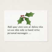 Cadeaukaart / Label van SRF Visitekaartje (Achterkant)