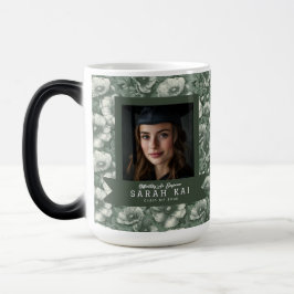 Cadeaukaart met vet patroon voor afgestudeerde ech magische mok