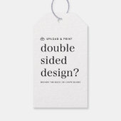 Cadeaukaart Ontwerp Uploaden Cadeaulabel (Achterkant)