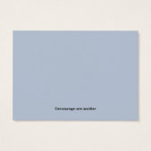 Cadeaukaart Ps 91:11 Angel-aanmoediging Visitekaartjes (Achterkant)